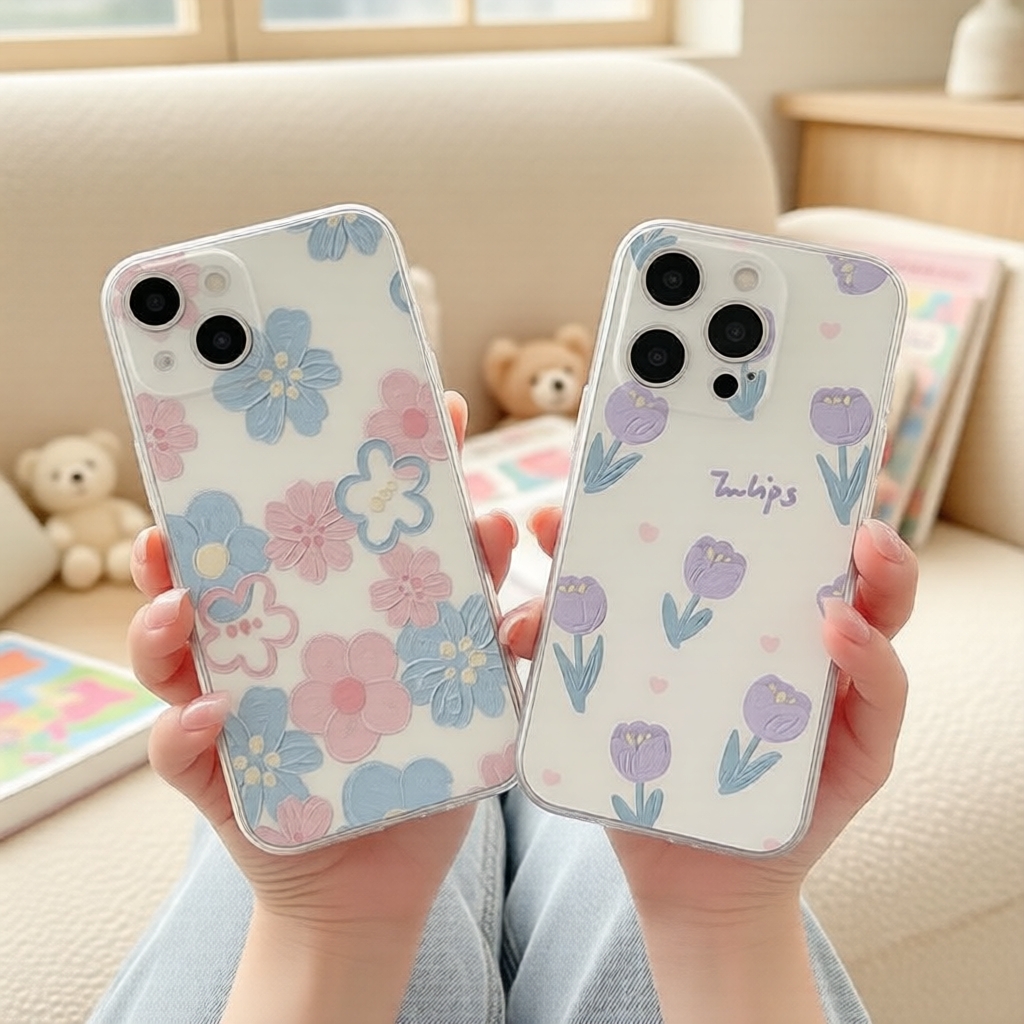 Ốp lưng mềm chống sốc mỏng nhẹ in hình cho iPhone 15 Pro/7P8P/12 Pro Max/14 Pro Max/13/11/12/14