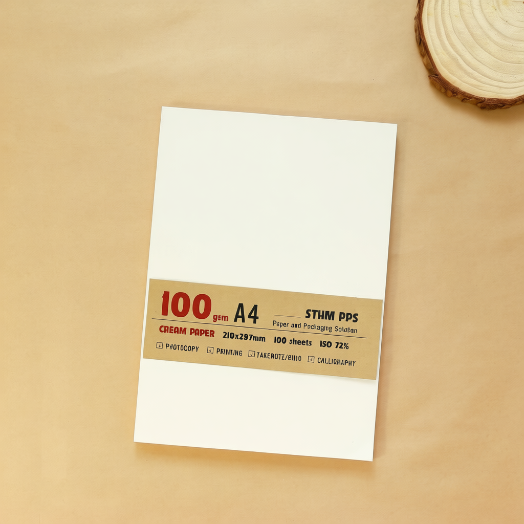 100 tờ giấy A4 A5 A6 kem 100gsm bền bỉ, không lem mực
