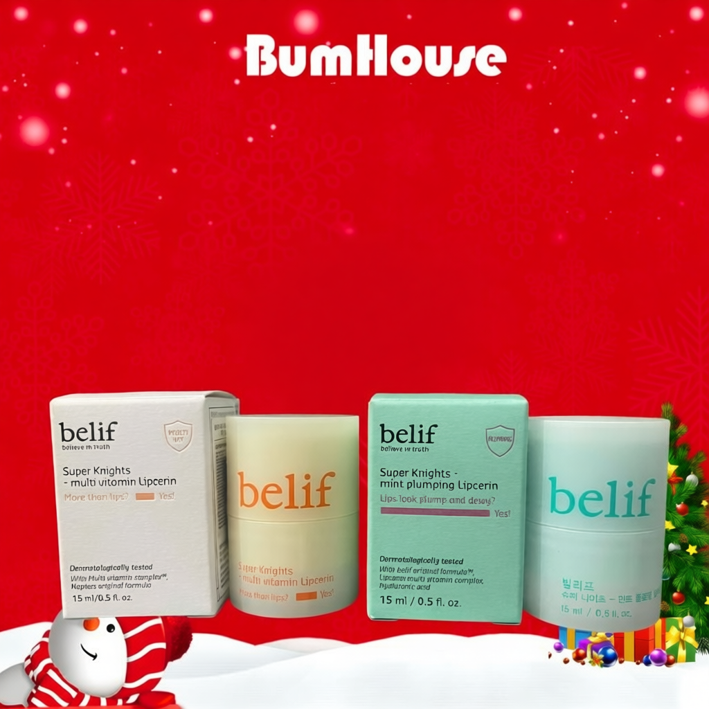 Son dưỡng môi đa năng Belif Super Knights Multi Vitamin/Super Knights Mint Plumping Lipcerin 15ml (N