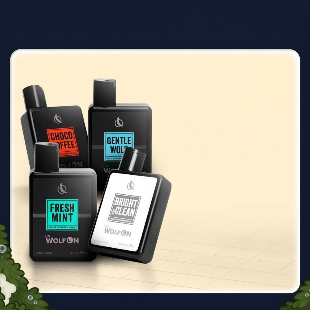 Dung Dịch Vệ Sinh Nam Giới LYD Wolf ON Hương Thơm Nam Tính Khử Mùi Sạch Khuẩn