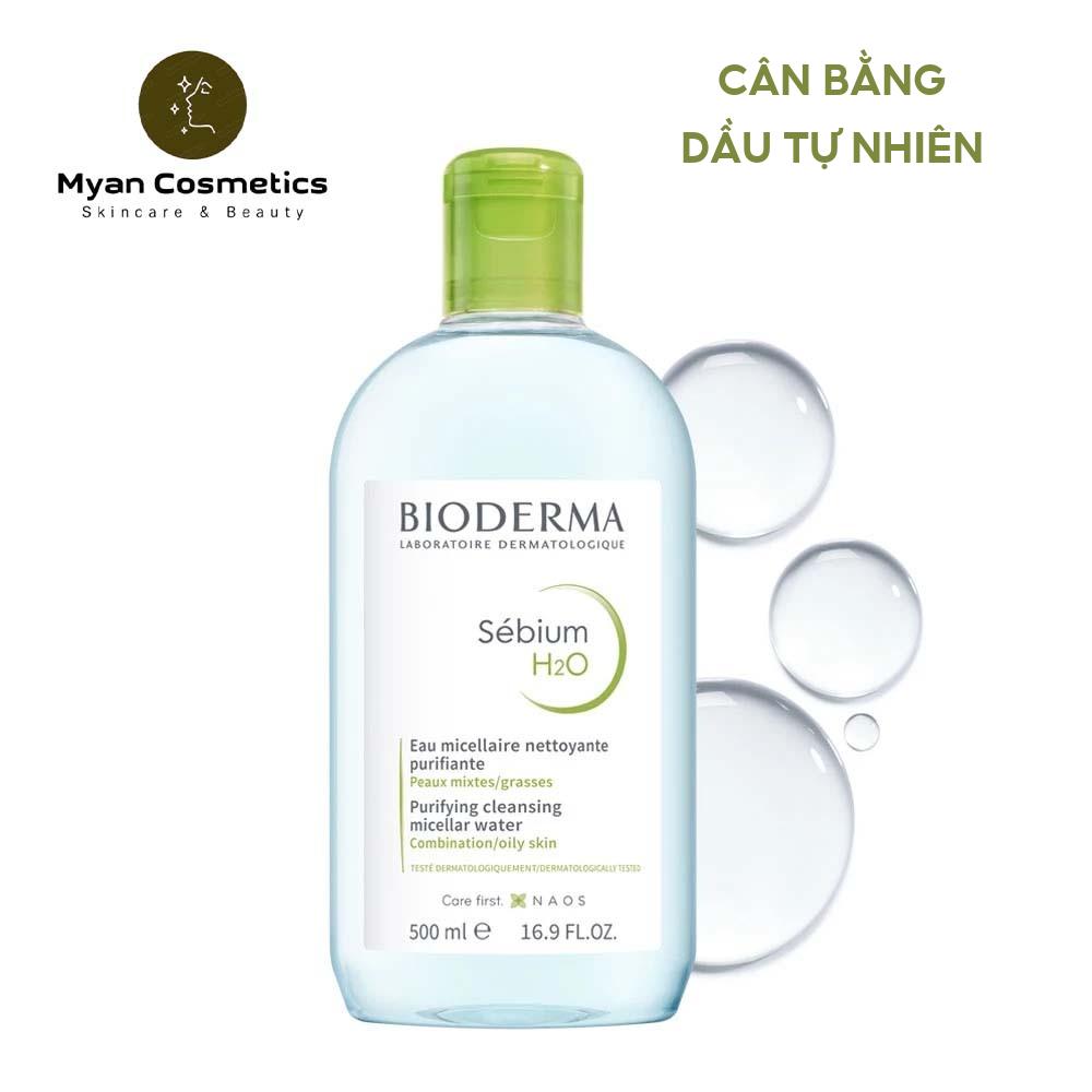 Nước tẩy trang Bioderma công nghệ Micellar cho da dầu & hỗn hợp, da thường & nhạy cảm H2O - 500ml