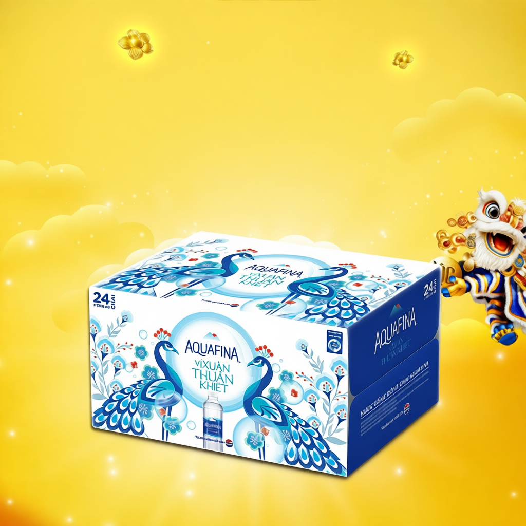 Thùng 24 Chai Nước tinh khiết Aquafina (500ml/chai)