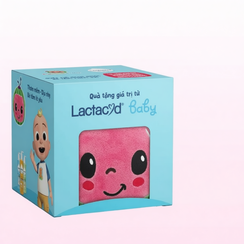 QT Lactacyd - Gấu bông dưa hấu Cocomelon nhỏ