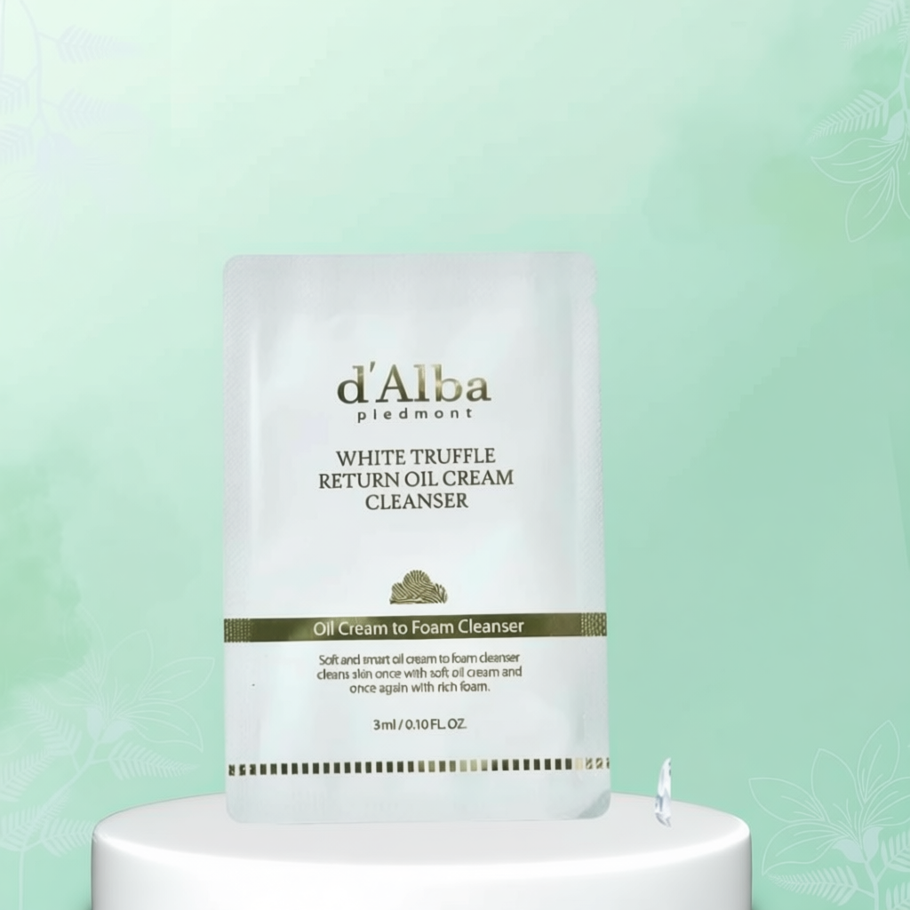 ( Quà Tặng ) Sample Sữa rửa mặt D' Alba Return Oil Cream Cleanser 3ml