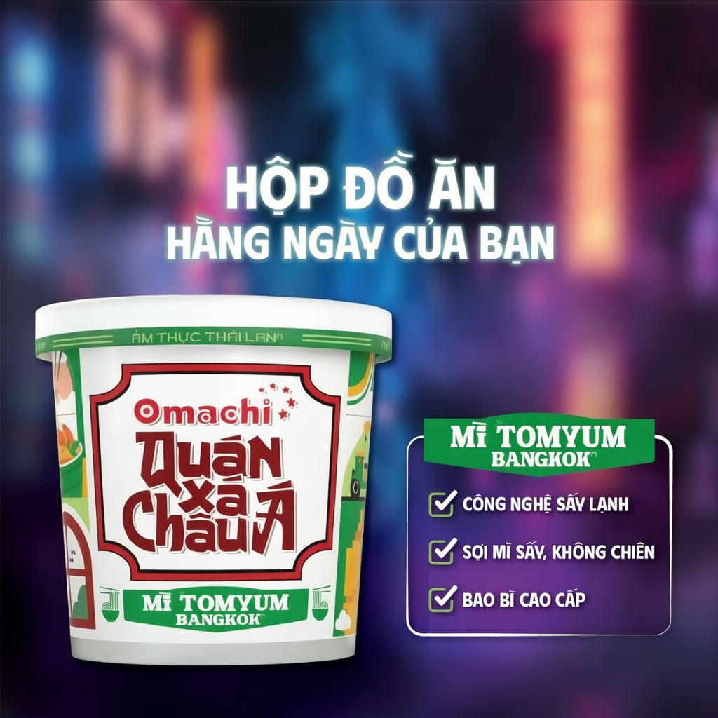 [Chọn Món] Hộp đồ ăn Omachi Quán Xá Châu Á