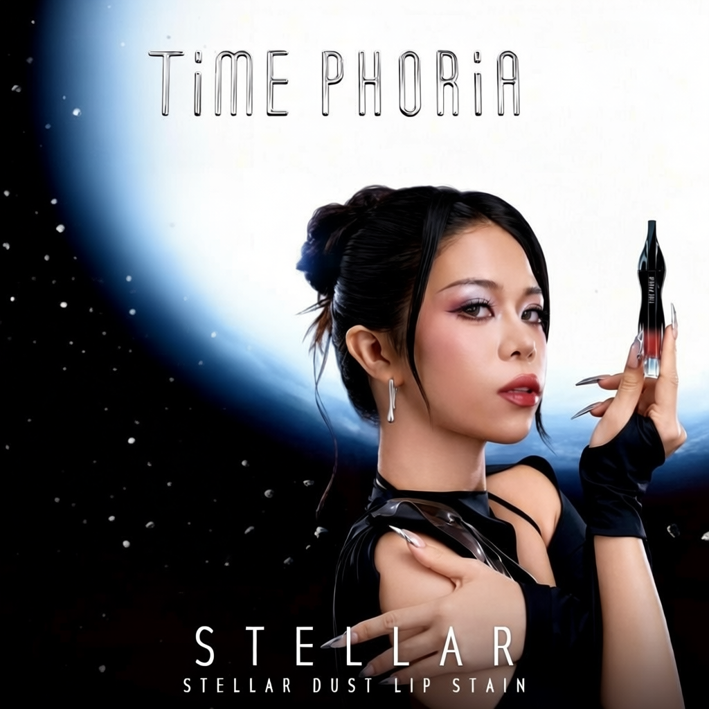 Son tint lì lâu trôi TIME PHORIA STELLAR DUST LIP STAIN bóng mượt, bền màu không lem không dính cốc 