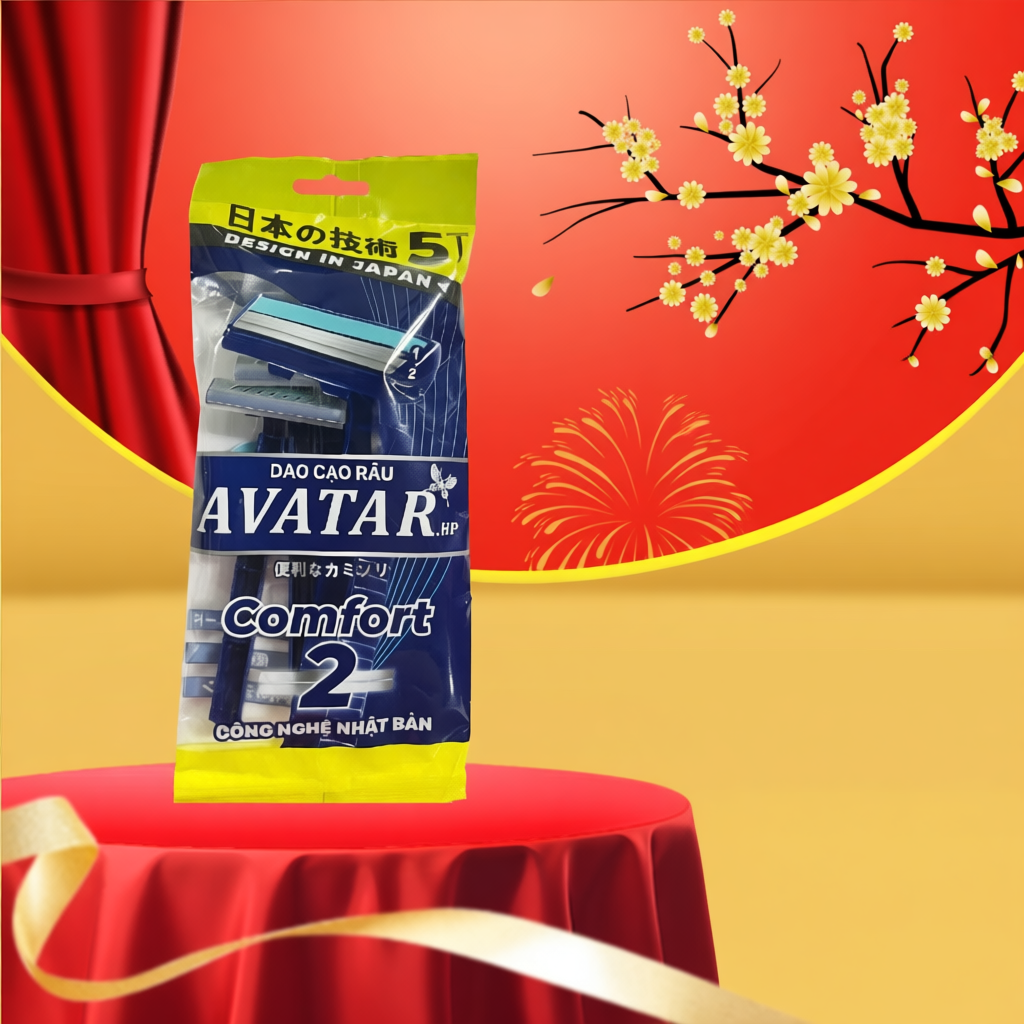 Dao Cạo Râu Avatar 2 Lưỡi Kép Thân Nhựa Dành Cho Nam