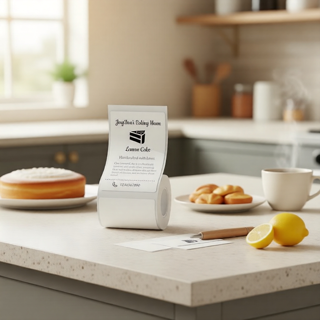 Phomemo M110 Máy in nhãn không mực di động, Máy tạo nhãn dán nhiệt Bluetooth cho doanh nghiệp nhỏ