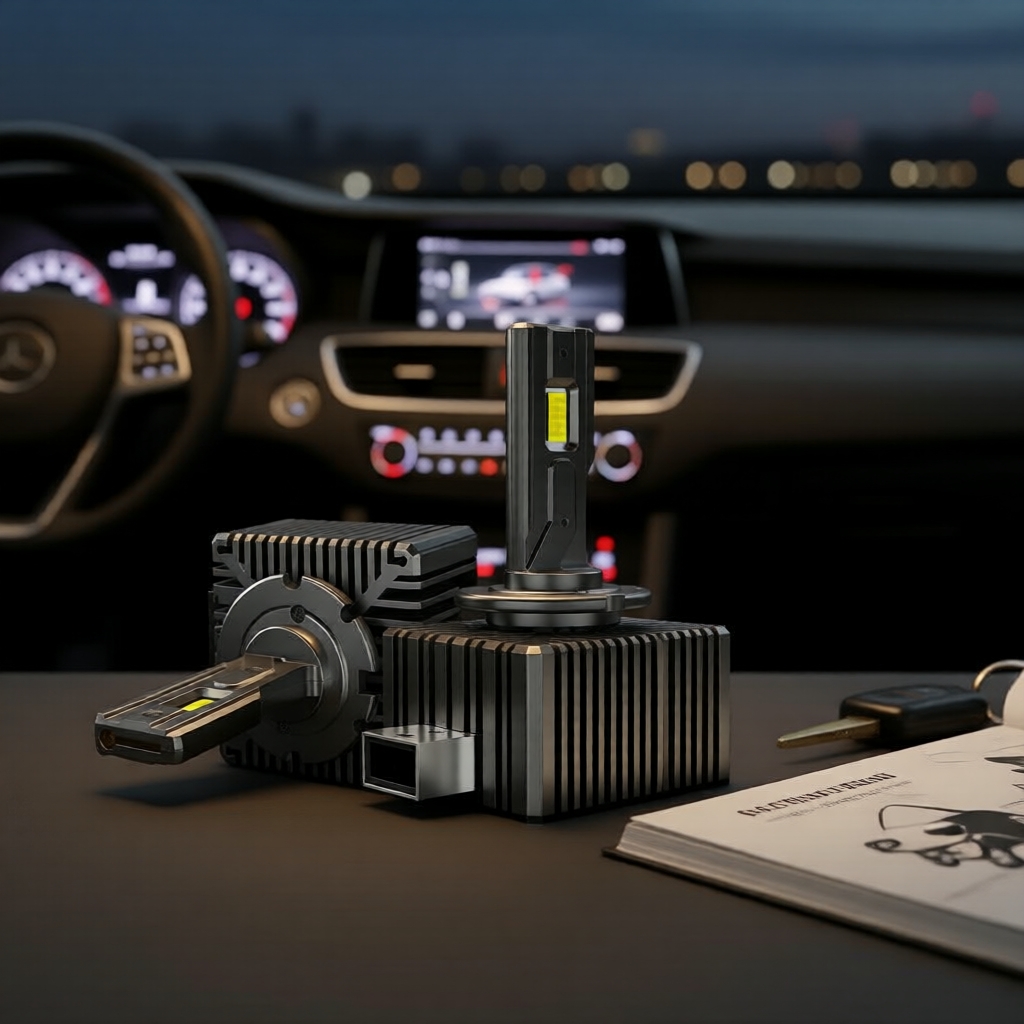 2 cái 30000LM D1S D3S Đèn pha 35W D2S D2R D4S D4R D5S D8S Đèn LED Canbus 6000K cắm & chạy cho ô tô