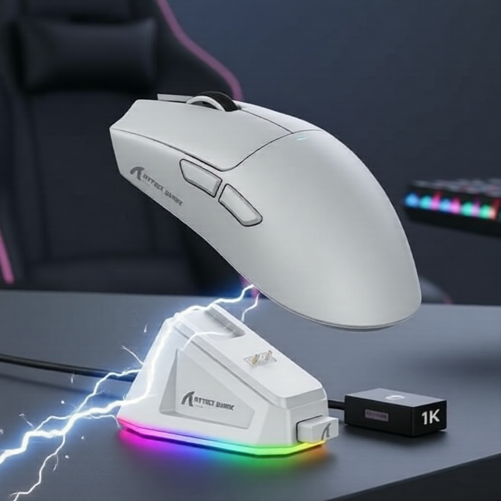 Chuột chơi game PC Attack Shark X11, 3 chế độ, PAW3311, 22000 DPI, 400 IPS