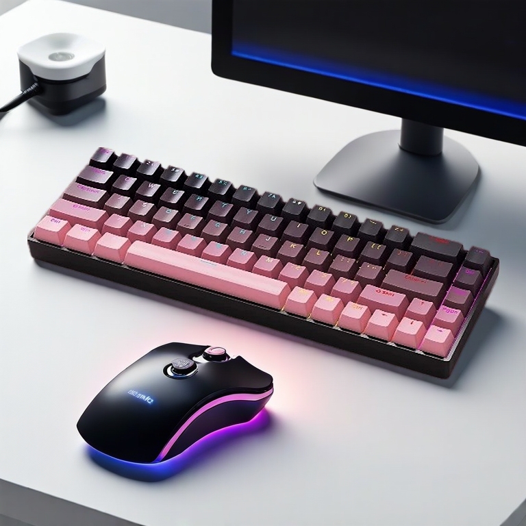 Bàn Phím Cơ Không Dây Bluetooth K68 - Hotswap 5 Pin - Pin sạc - LEG RGB - APP Marco