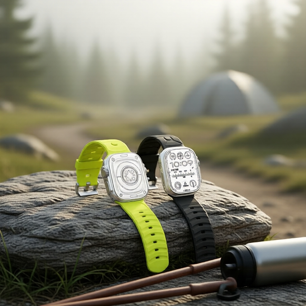 Dây đeo thể thao silicone cho Apple Watch 44 45 40 41 42 49mm Series 3-9 SE Ultra 2