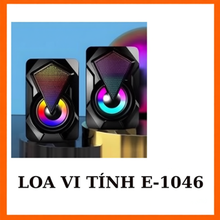 Loa vi tính mini 2.0 LED RGB nhấp nháy theo nhạc, hiệu ứng sống động