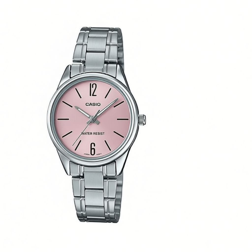 Đồng hồ nữ dây thép không ghỉ Casio LTP-V005D-4BUDF chính hãng