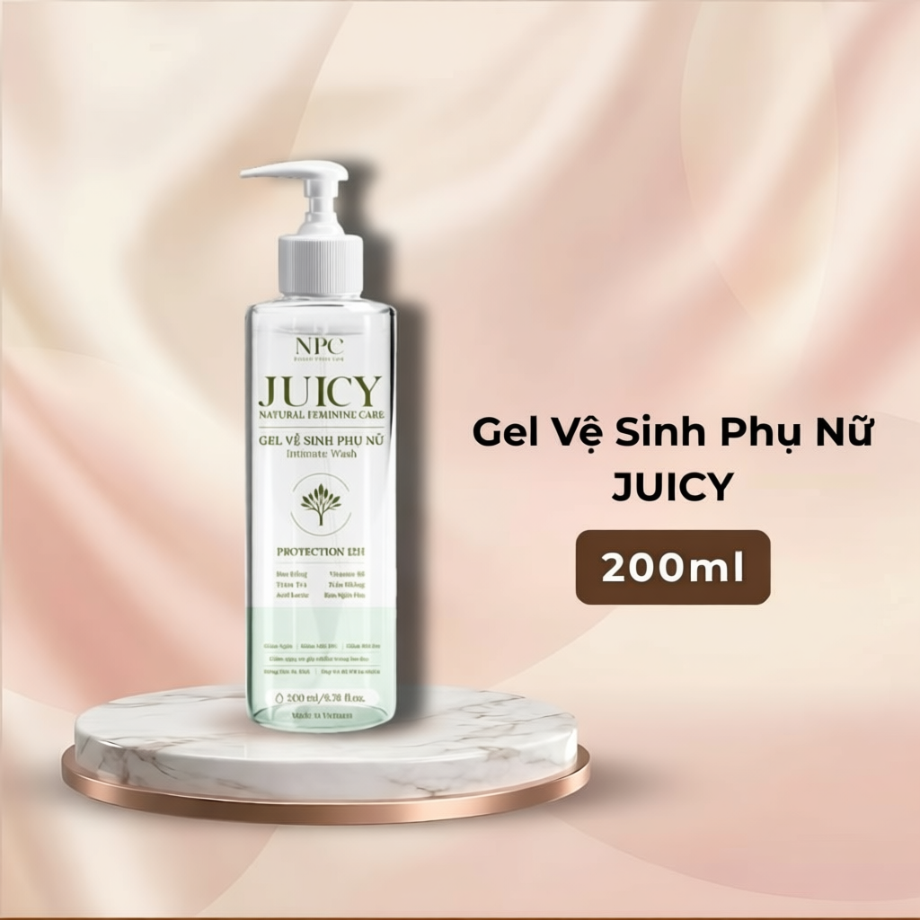 Dung dịch vệ sinh phụ nữ NPC Juicy tinh chất trầu không kháng khuẩn tự nhiên 200ml - NPC PHAR