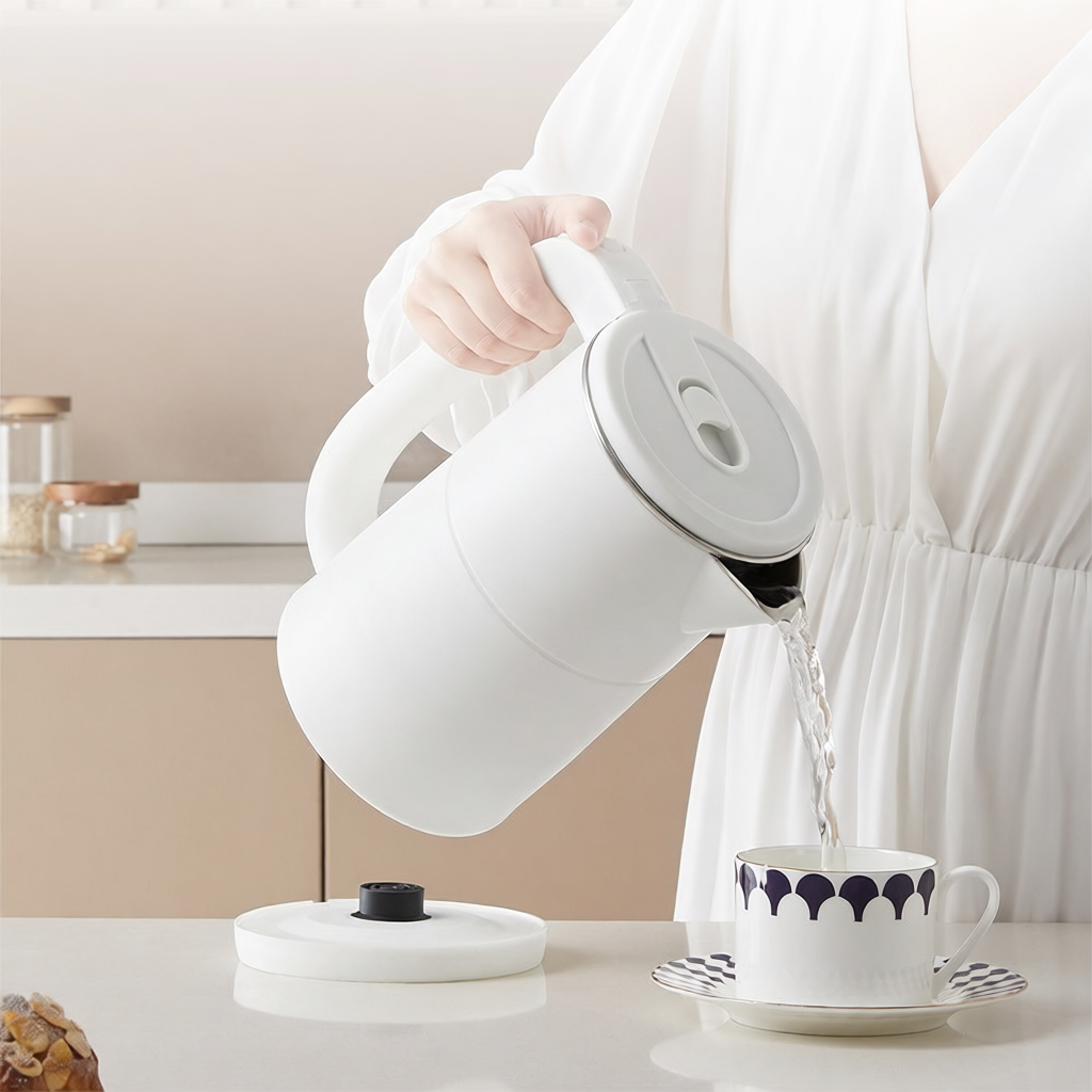 Bình đun siêu tốc Gaabor EK20M-WH01A/WH02A dung tích lớn 2L công suất 1500W lòng ấm thép liền kề dễ 