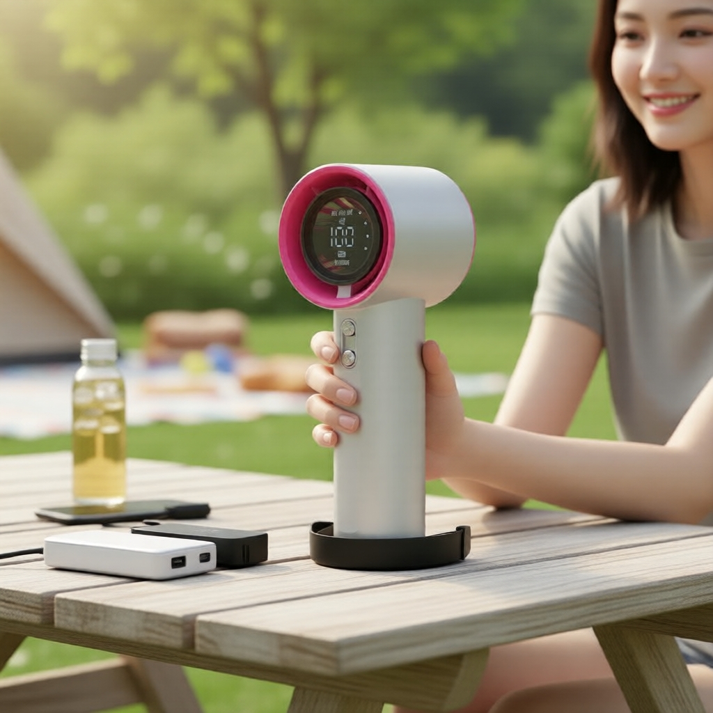 Quạt mini USB GFS001, tốc độ điều chỉnh, gió mạnh êm, cầm tay, bảo hành 3 năm