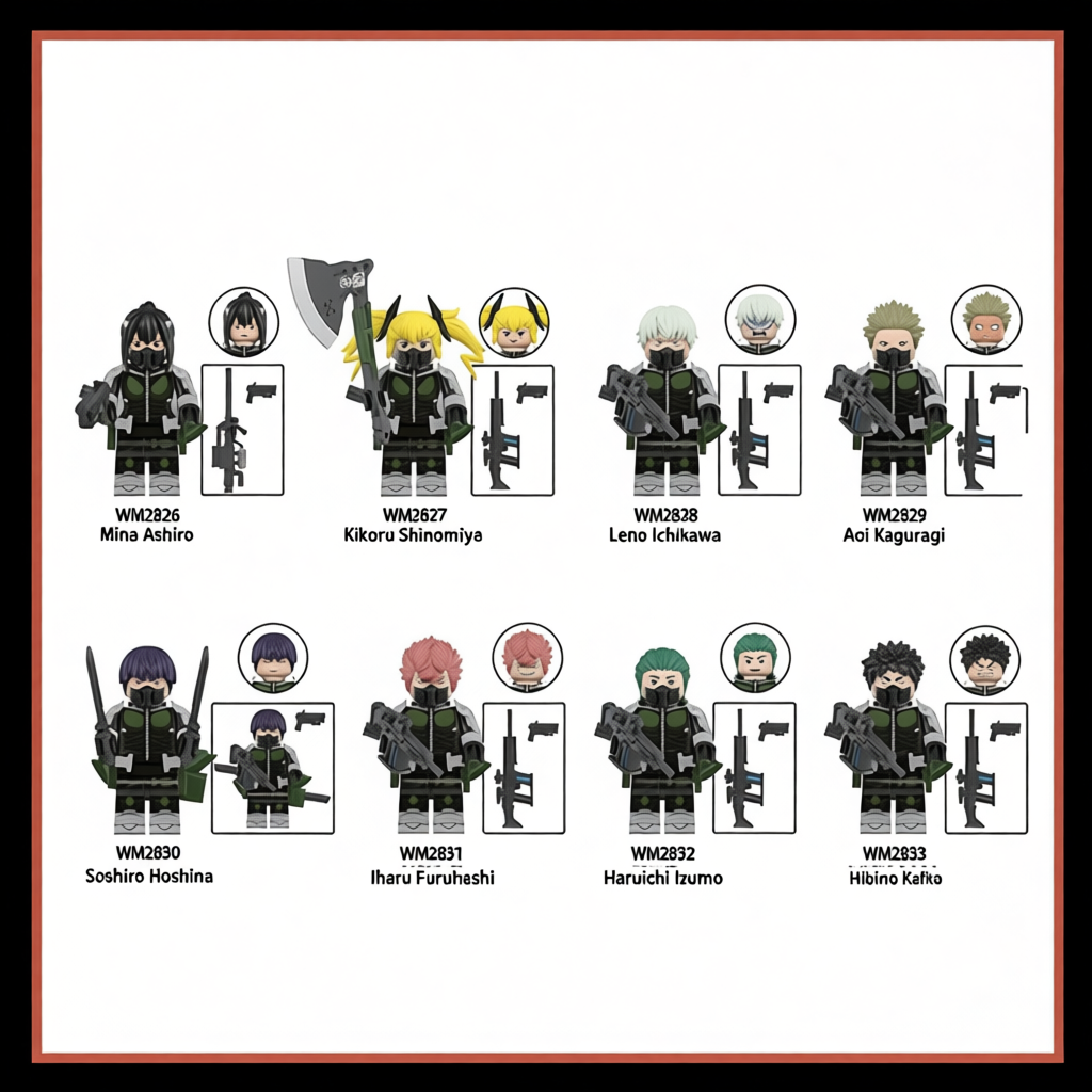 Kaiju No 8 Manga Đồ chơi Lắp ráp Nhân vật Quái Vật số 8 Mô hình Monster 8 WM6197