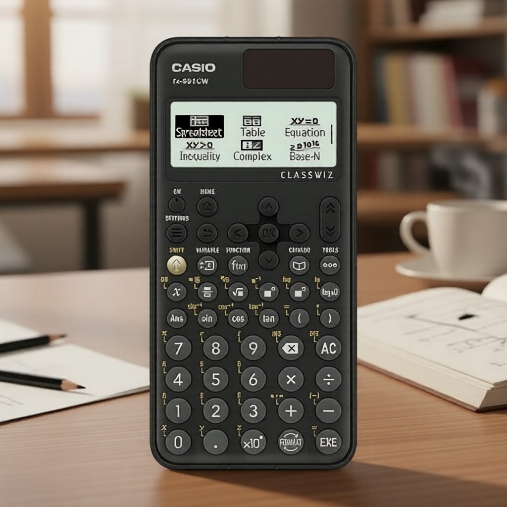 Casio fx-991CW ClassWiz Máy Tính Khoa Học Nâng Cao, Chính Hãng với Màn Hình Sách Giáo Khoa Tự Nhiên