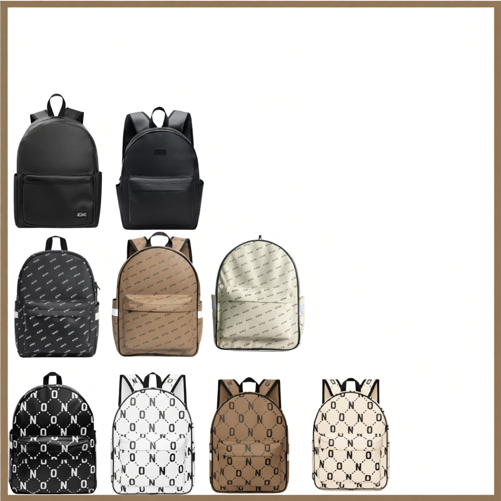 Balo Da Backpack Unisex Chống Nước - Balo Backpack King - Mẫu 1 - Màu Đen