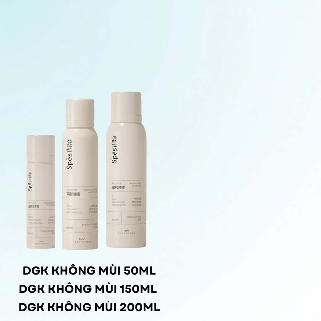 Dầu gội khô SPES dạng xịt tạo phồng cấp tốc, hút dầu, dưỡng tóc và không bết dính, giữ nếp 8h không mùi VHB001