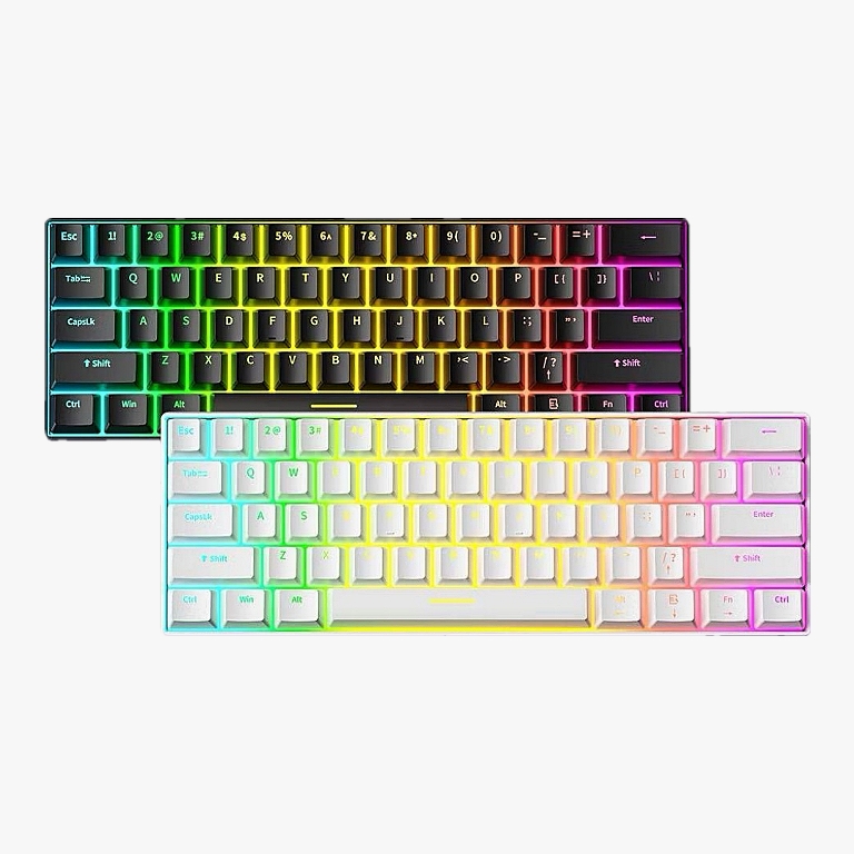 Bàn phím cơ Gaming Zifriend H61K LED RGB | 1 mode Typec | Stab đã được căn chỉnh sẵn