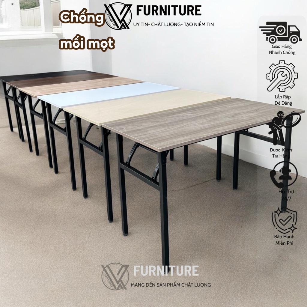 Bàn làm việc (Đã lắp sẵn ) xếp gọn VQ88 tiện lợi cho văn phòng, học tập làm việc, bàn ăn..cứng cáp | Nội Thất Văn Quyết