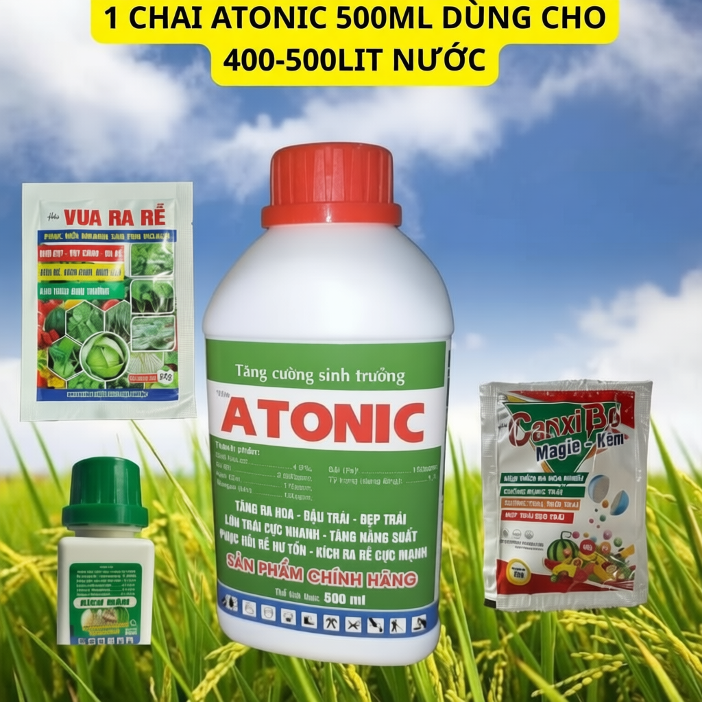 ATONIC 500ML  KÍCH RỄ MẠNH VÀ 1 gói VUA RA RỄ 50GR TẠO CƠI, BẬT CHỒI