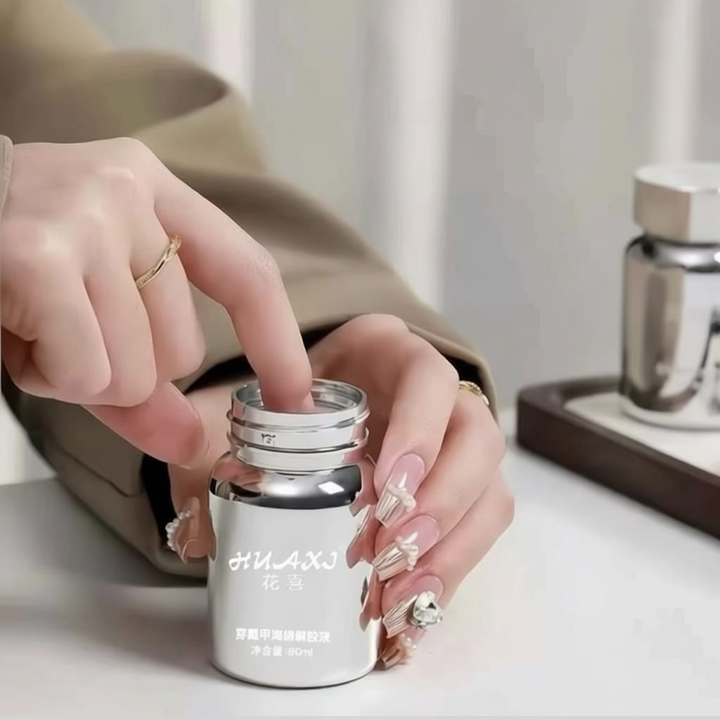 Nước ủ tháo móng up HUAXI - Ngâm tháo móng up HUAXI chính hãng chai 80ml