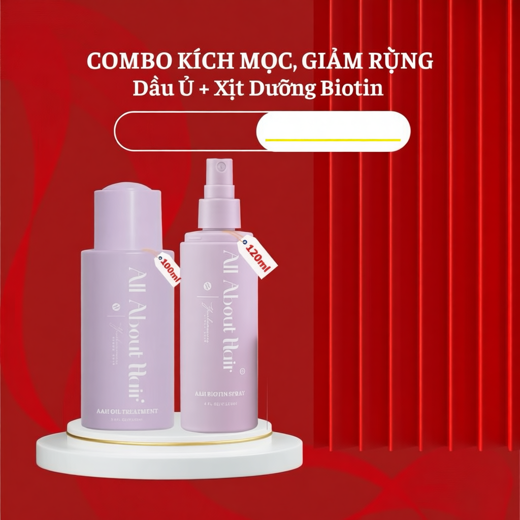 [QUÀ] XỊT DƯỠNG TÓC AAH BIOTIN VEGAN SPRAY THUẦN CHAY MỚI 2025 Kích Mọc Giảm Rụng Và Bảo Vệ Tóc - Al