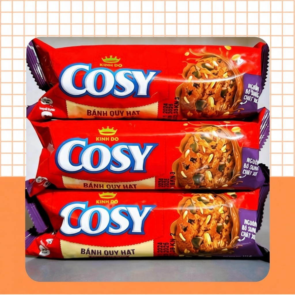 Bánh Quy Hạt Socola Yến Mạch Cosy Gói 135g