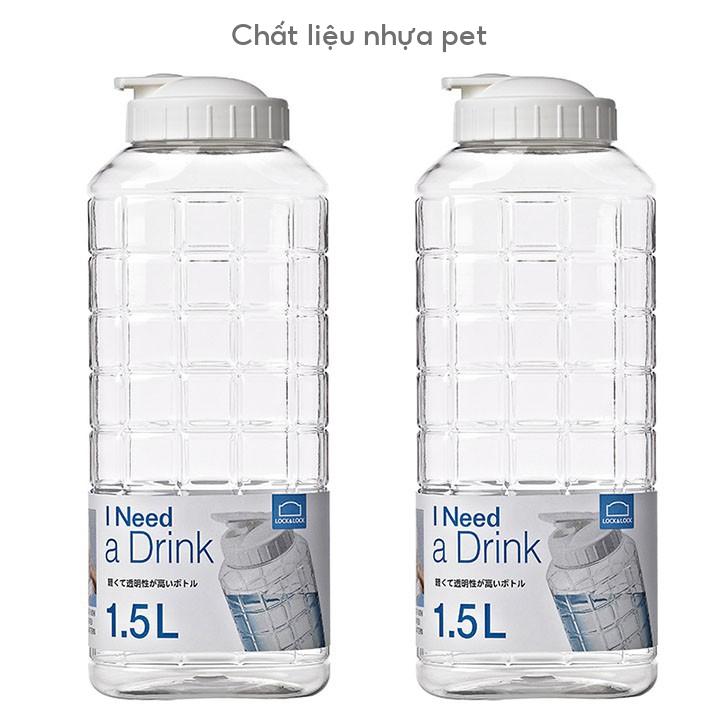 Bình đụng nước Lock&Lock Chess Water Bottle HAP810 HAP811WHT (1L) HAP812 (1.5L) - K-MALL
