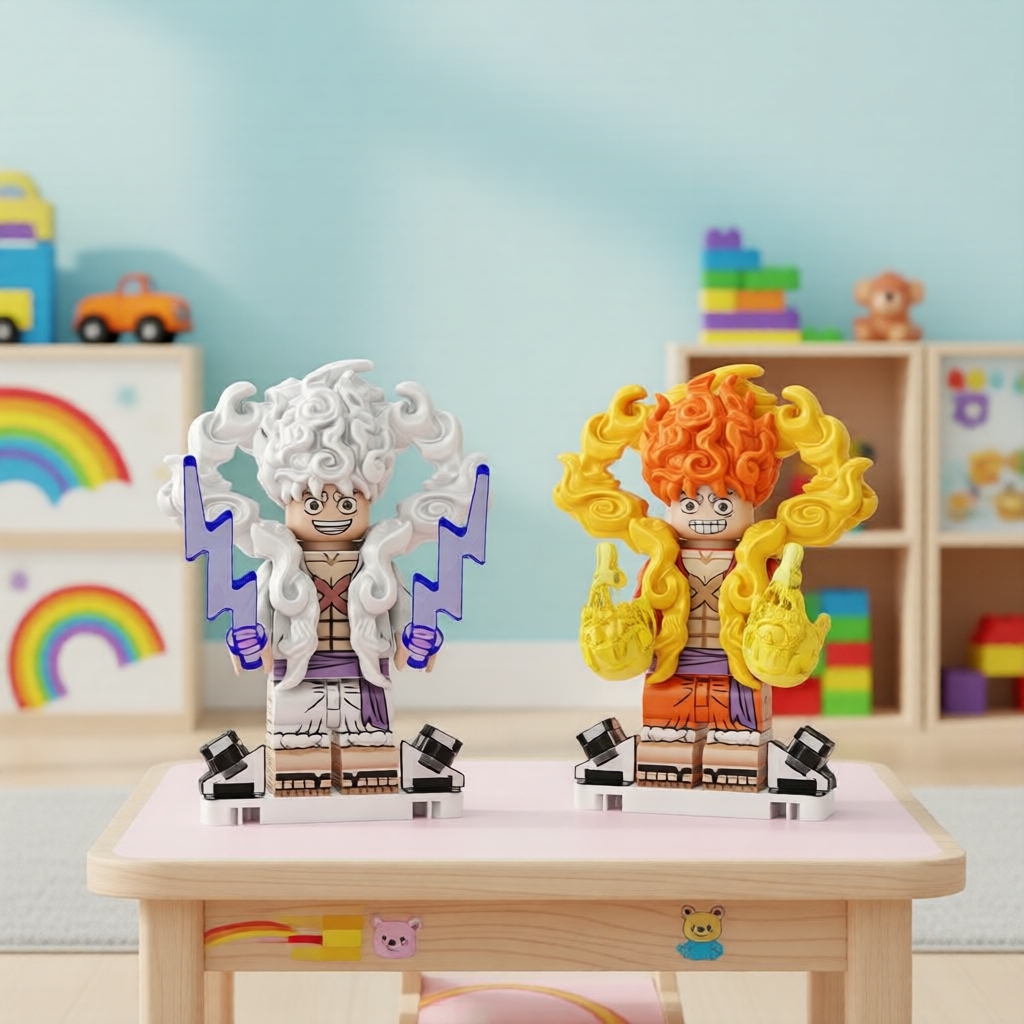 One Piece 5th Gear Nika Wano Đất Cổ Điển Luffy Mô Hình Mini-Bricks Lắp Ráp Đồ Chơi