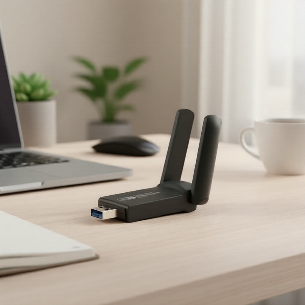 Bộ chuyển đổi USB WiFi 5 AC1300, card mạng Ethernet băng tần kép 1300Mbps cho PC & Laptop