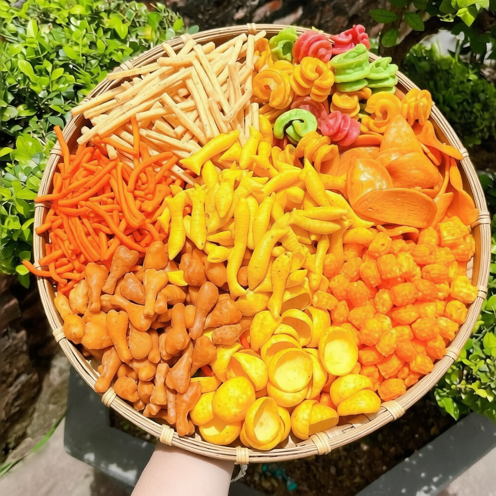 500G Snack Tá Lả Mix Vị Siêu Ngon Siêu Giòn Các Món Bim Bim Tá Lả HOT, đồ ăn vặt