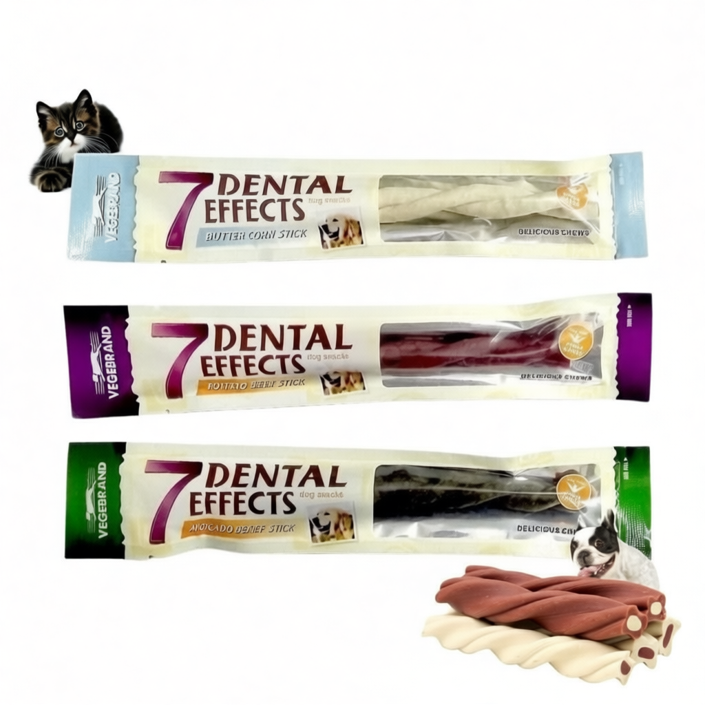 Xương gặm canxi cho chó mèo DENTAL Effects 7 làm sạch răng chó