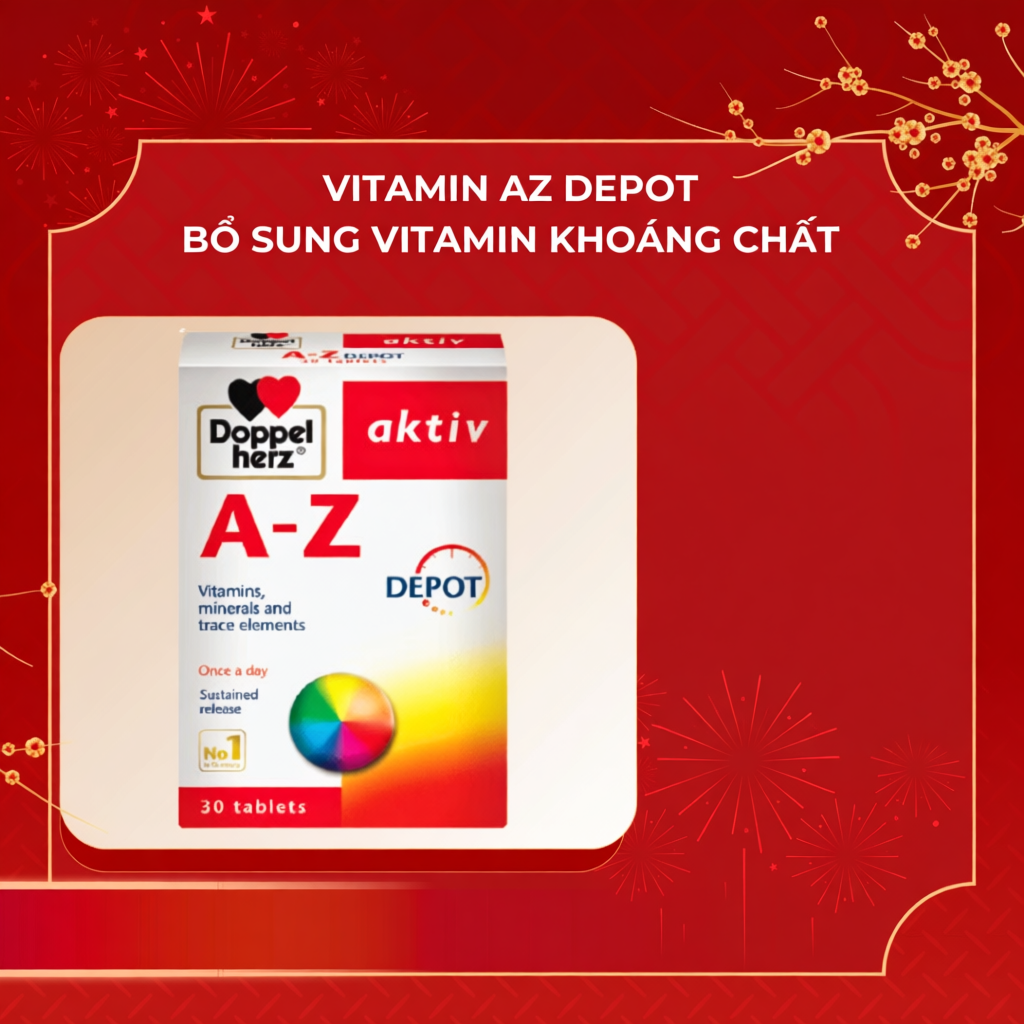 Vitamin Tổng Hợp AZ Depot - Bổ Sung Vitamin Và Khoáng Chất Giúp Tăng Sức Đề Kháng (30 Viên)
