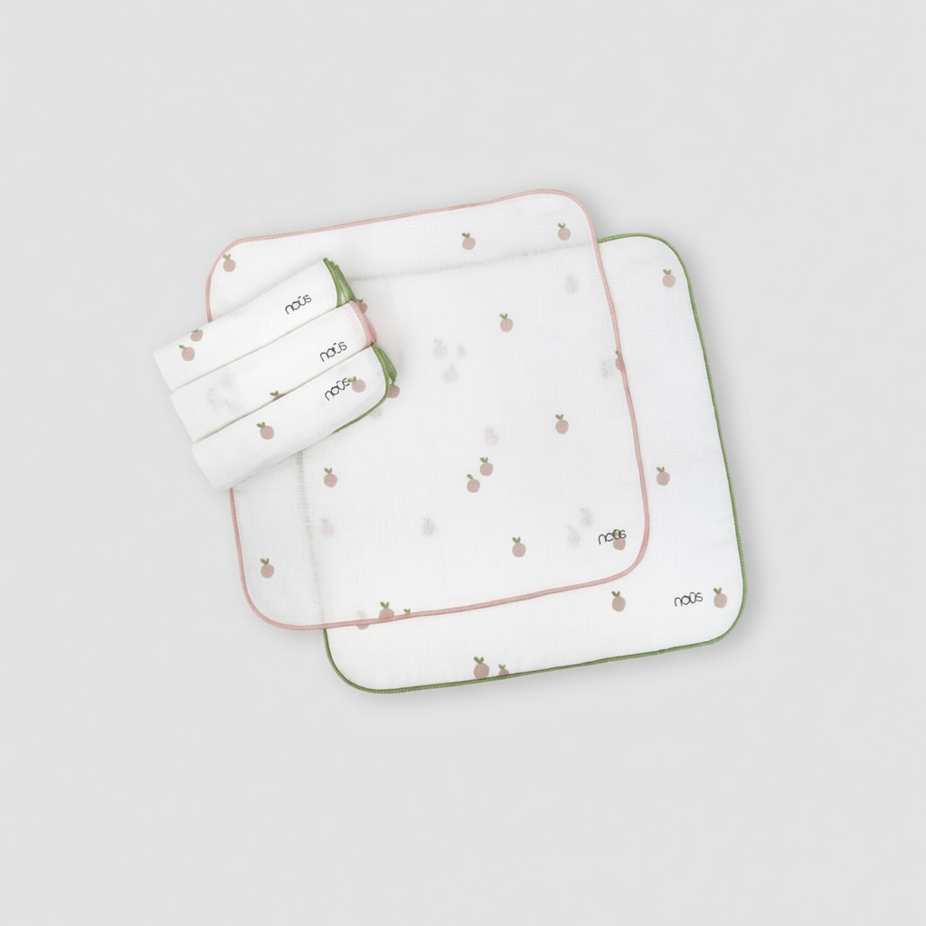 Set 5 Khăn Sữa Nous Sợi Tre Bamboo Mềm Mại Cho Bé