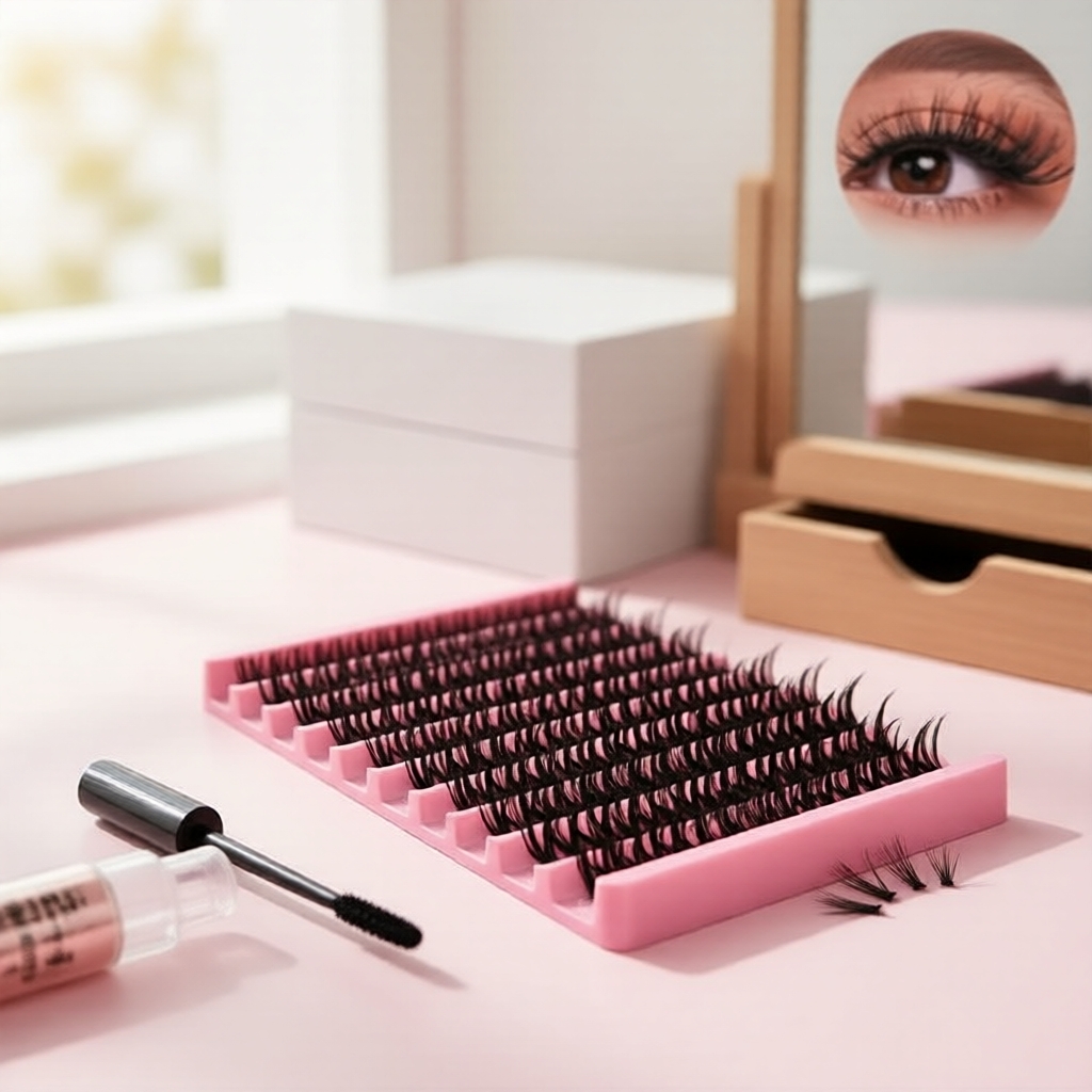 Lông mi giả, lông mi cụm mềm tự nhiên 200 cái