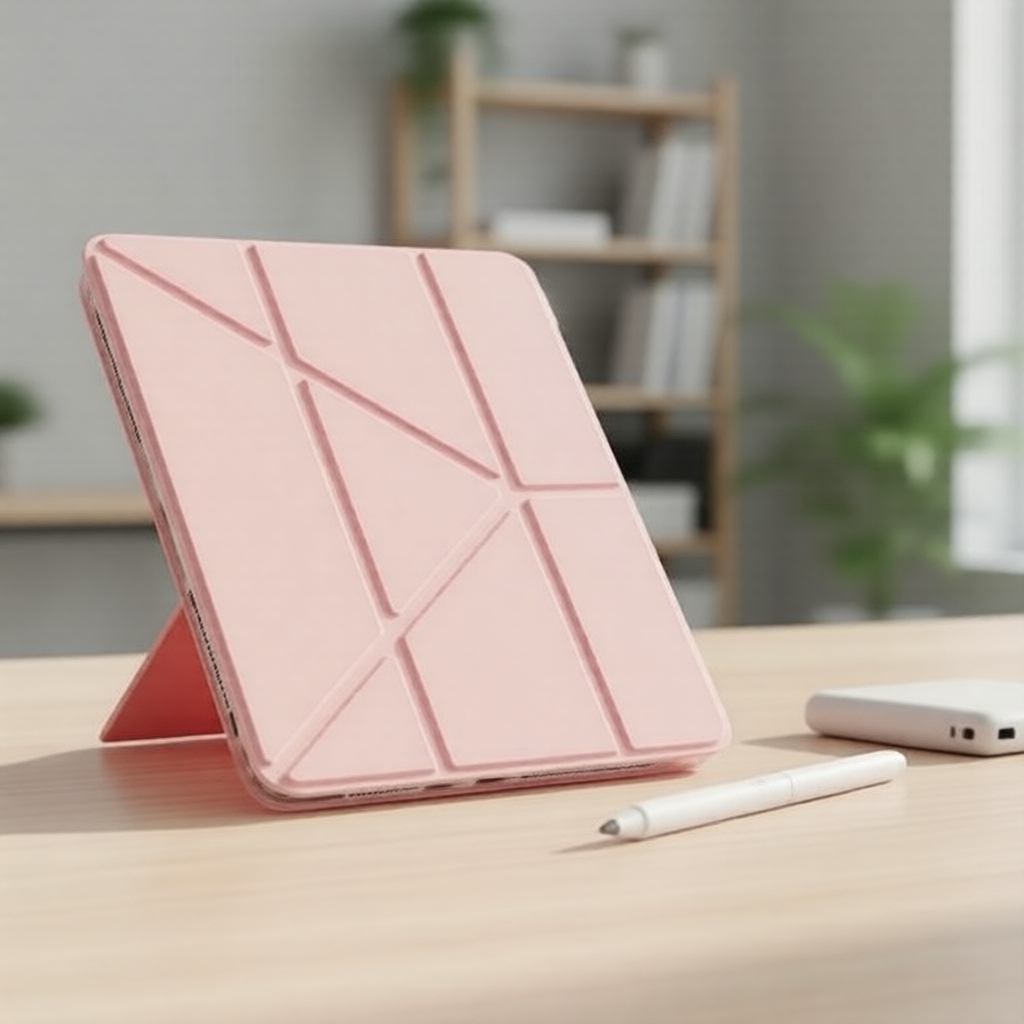 Ốp lưng iPad 2025 cho iPad 11/Air 7/6/5/Pro/Mini 10.2 inch - Có khe đựng bút