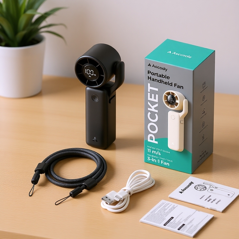 Quạt Cầm Tay Mini Aecooly AirGimbal Quạt cầm tay cầm tayQuạt ống khí Turbo mạnh mẽ丨quạt tích điện cầm tay Tốc độ cao 15000 vòng / phút, Thời gian làm mát tối đa 15 giờ, Thiết kế bỏ túi Mini 5 tốc độ Gió mạnh  Không chổi than Màn hình LED