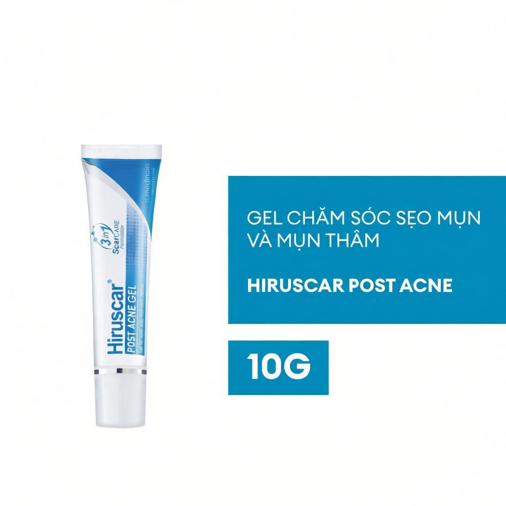 Gel chăm sóc sẹo mụn và mụn thâm Hiruscar Post Acne 10g