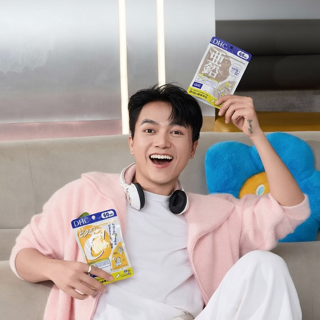 [Live] Combo Viên uống DHC Vitamin C + Kẽm (60 ngày) - TPBVSK DHC Vitamin C + Zinc