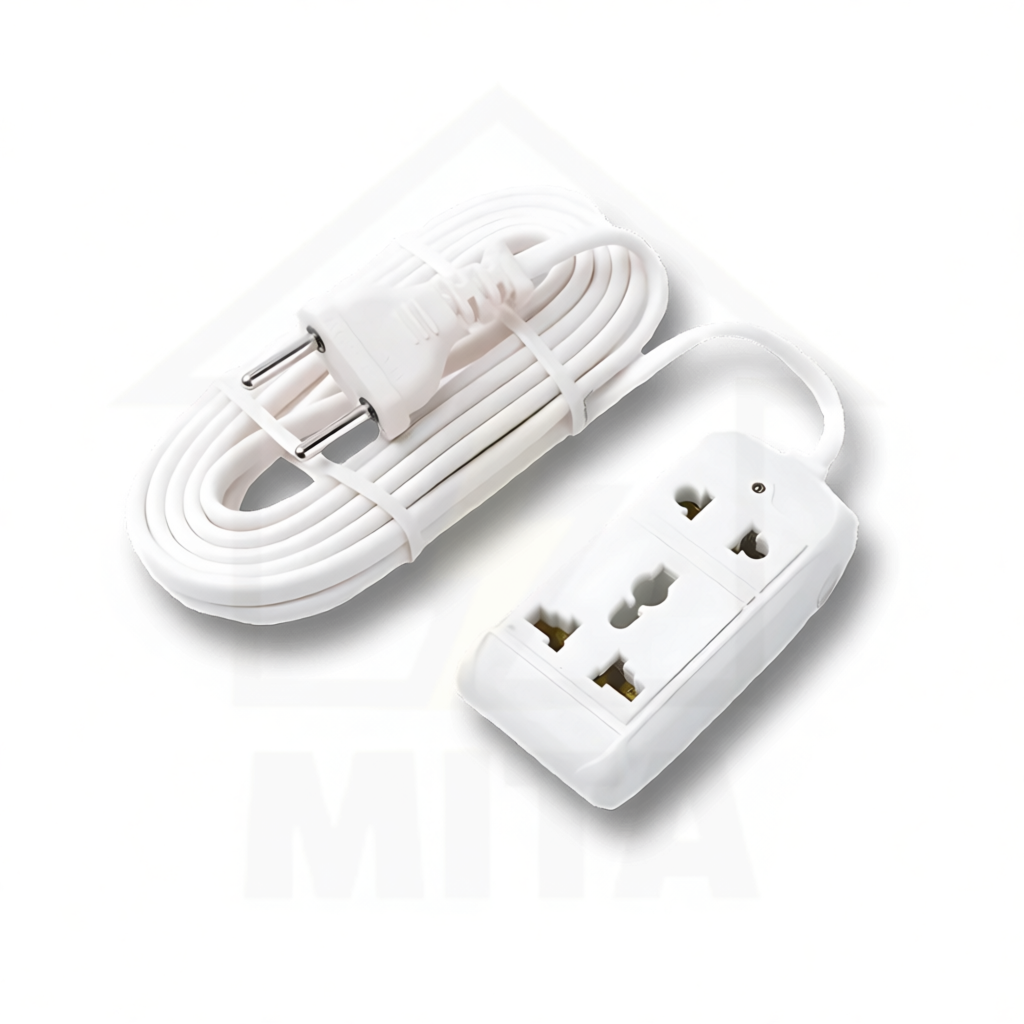 Ổ cắm điện Vinakip 2 lỗ dây dài 2m, 3m công suất 2000W