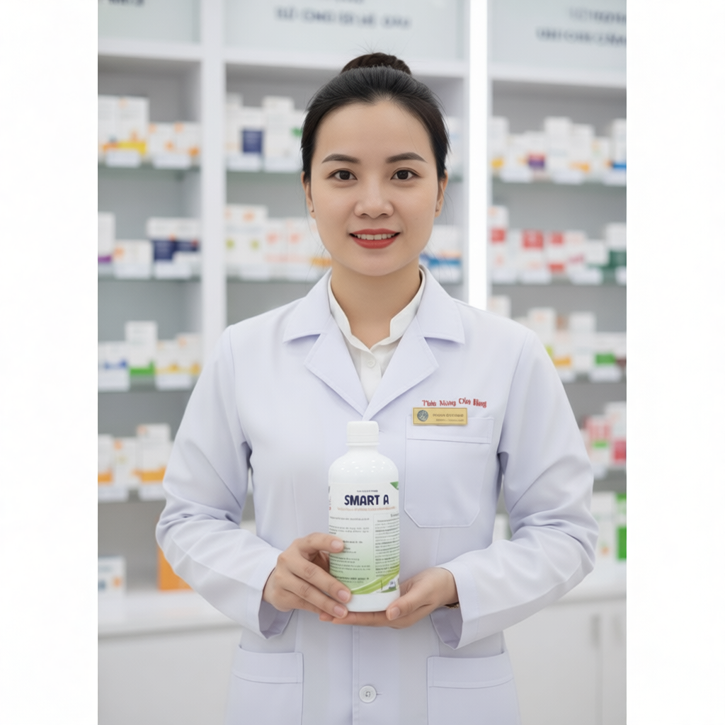 Thùng 5 và 10 Chai Nước muối Smart A 0,5% Dung dịch sát khuẩn  Anolyte (Nước A), vệ sinh răng miệng