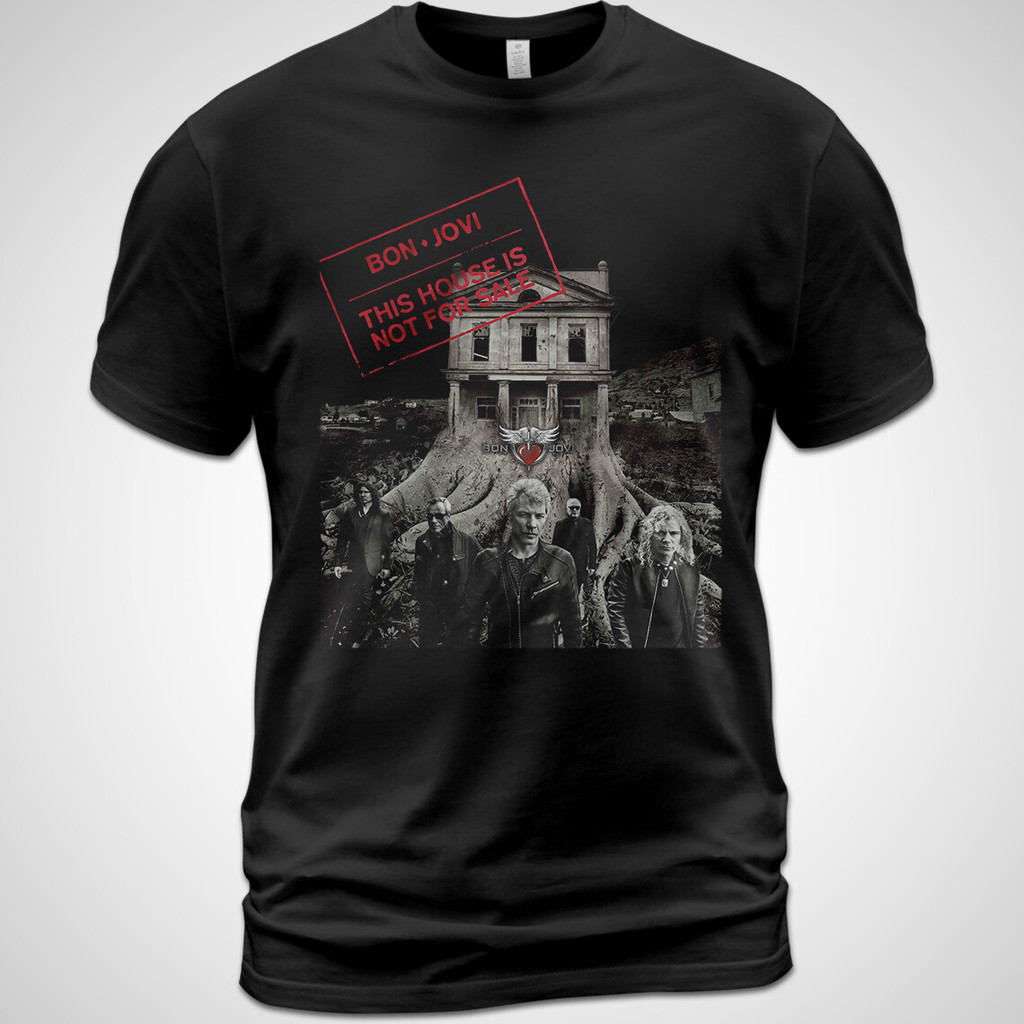 Áo thun Cotton Bon Jovi Ngôi nhà này không dành cho Tee Jon Bon Jovi