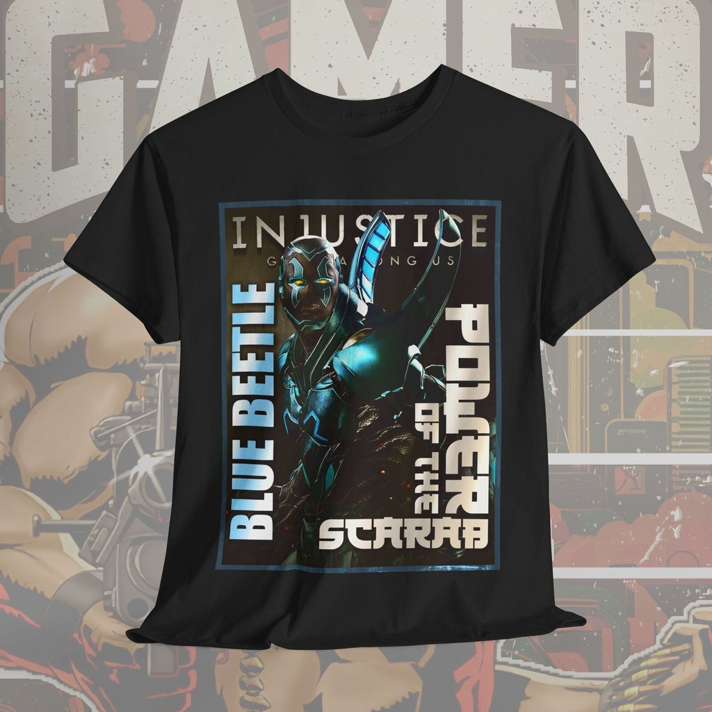 Blue Beetle Injustice Gods Among Us Bộ sưu tập áo thun chơi game Unisex
