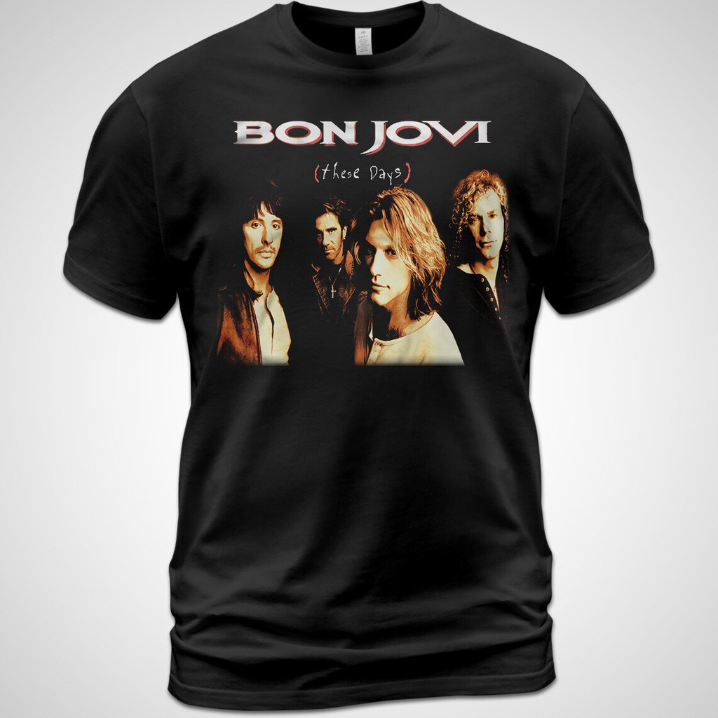 Áo thun Cotton Những ngày này Bon Jovi Music Tee Jon Bon Jovi David Bryan