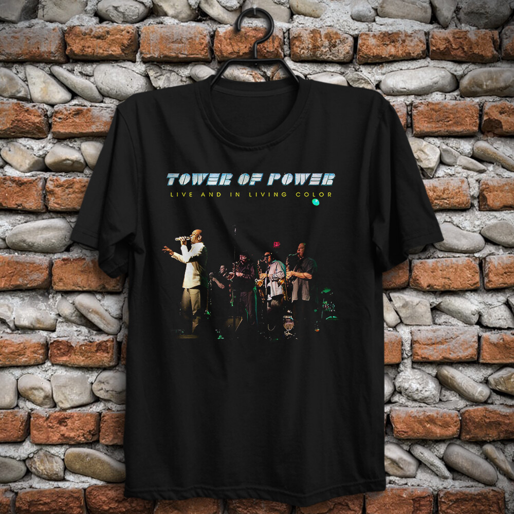 Tower Of Power Live And In Living Color Funk Áo thun Vintage 90S Emilio Castillo