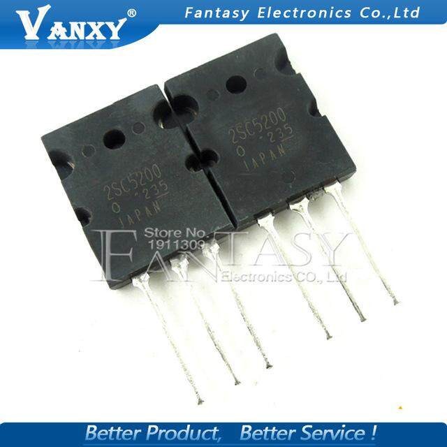 5 chiếc 2SC5200 TO-3P C5200 TO-3PL 5200 novo e chính hãng